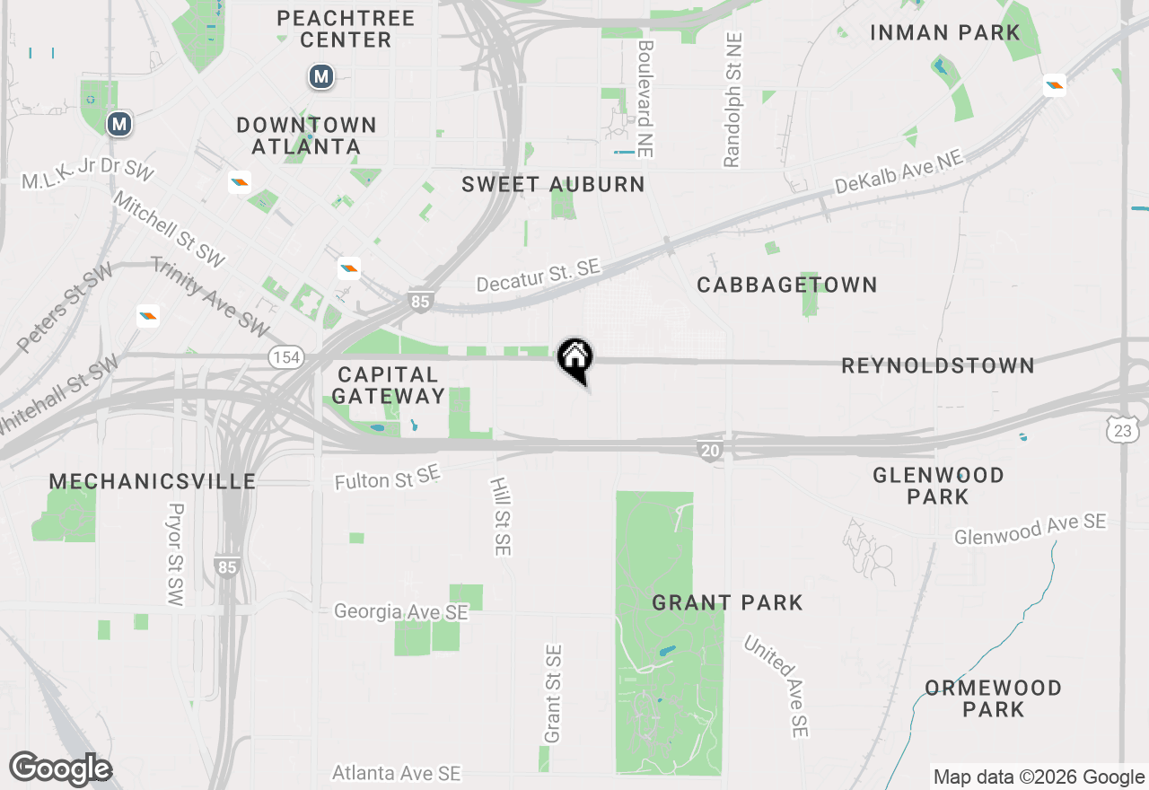 Map of 371 Woodward Avenue Se, Atlanta, GA 30312