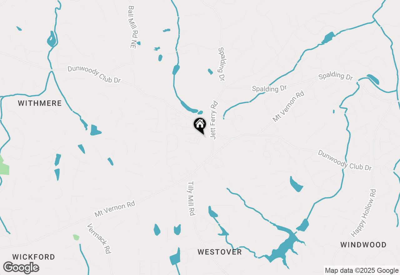 Map of 5443 Trentham Drive, Dunwoody, GA 30338