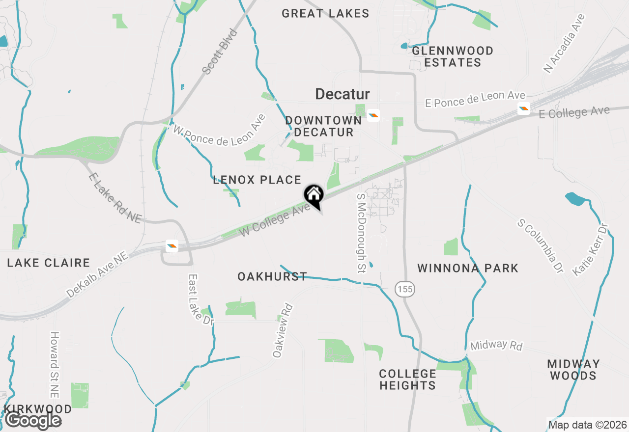 Map of 123 Kings Highway, Decatur, GA 30030