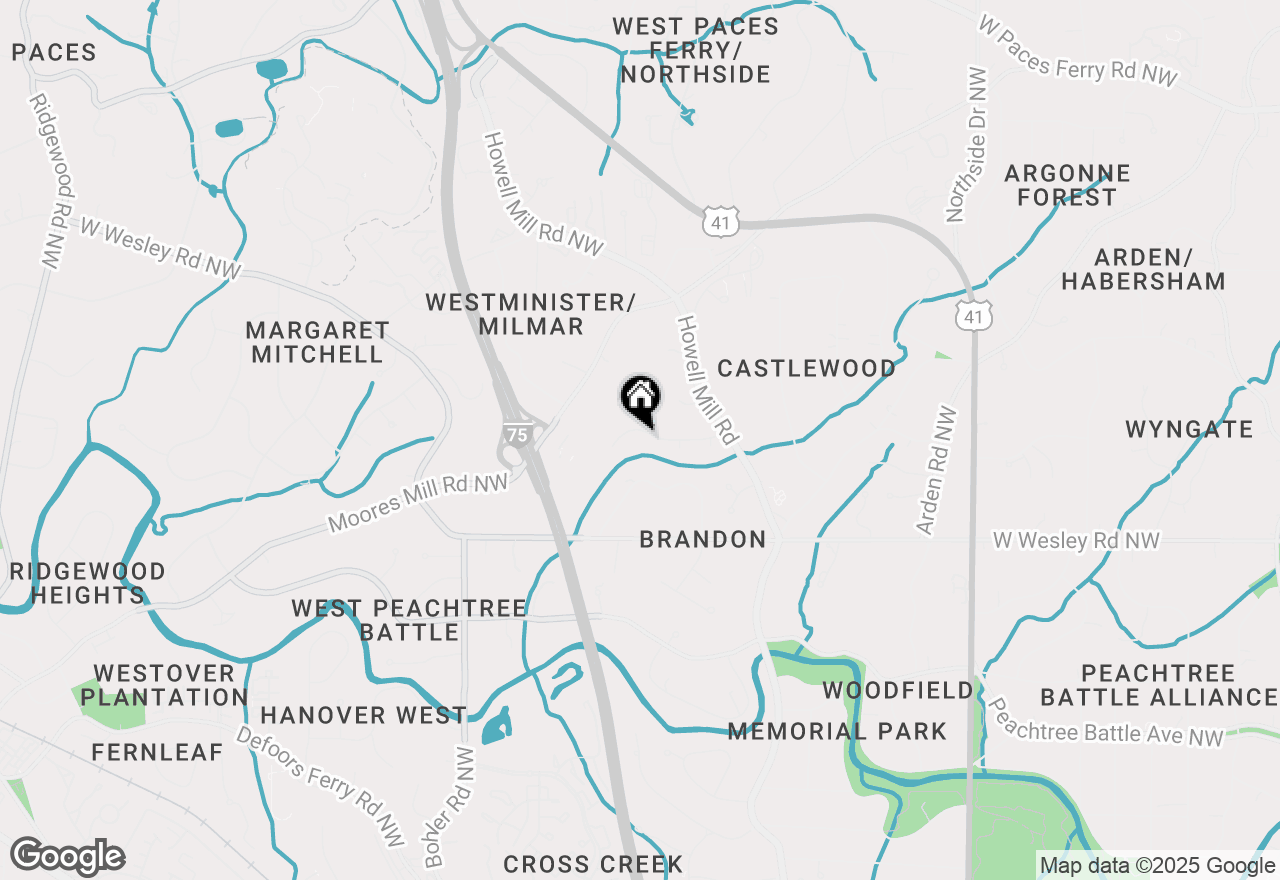 Map of 1042 Nawench Drive Nw, Atlanta, GA 30327