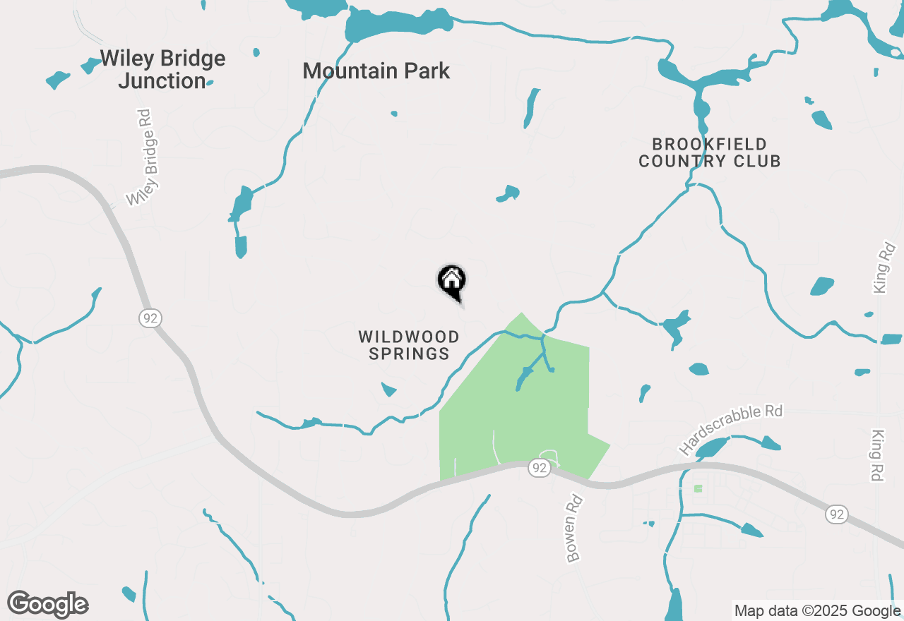 Map of 205 Flowing Spring Trail, Roswell, GA 30075