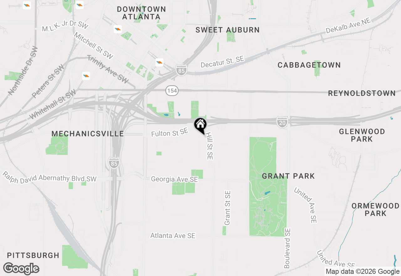 Map of 232 Se Sydney Street #B, Atlanta, GA 30312