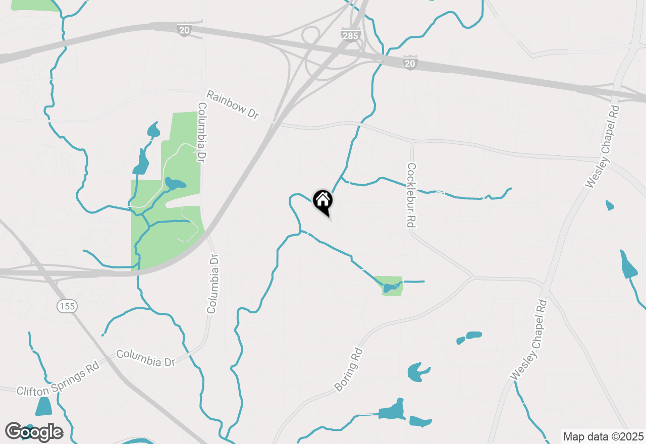 Map of 2837 Blue Grass Lane, Decatur, GA 30034