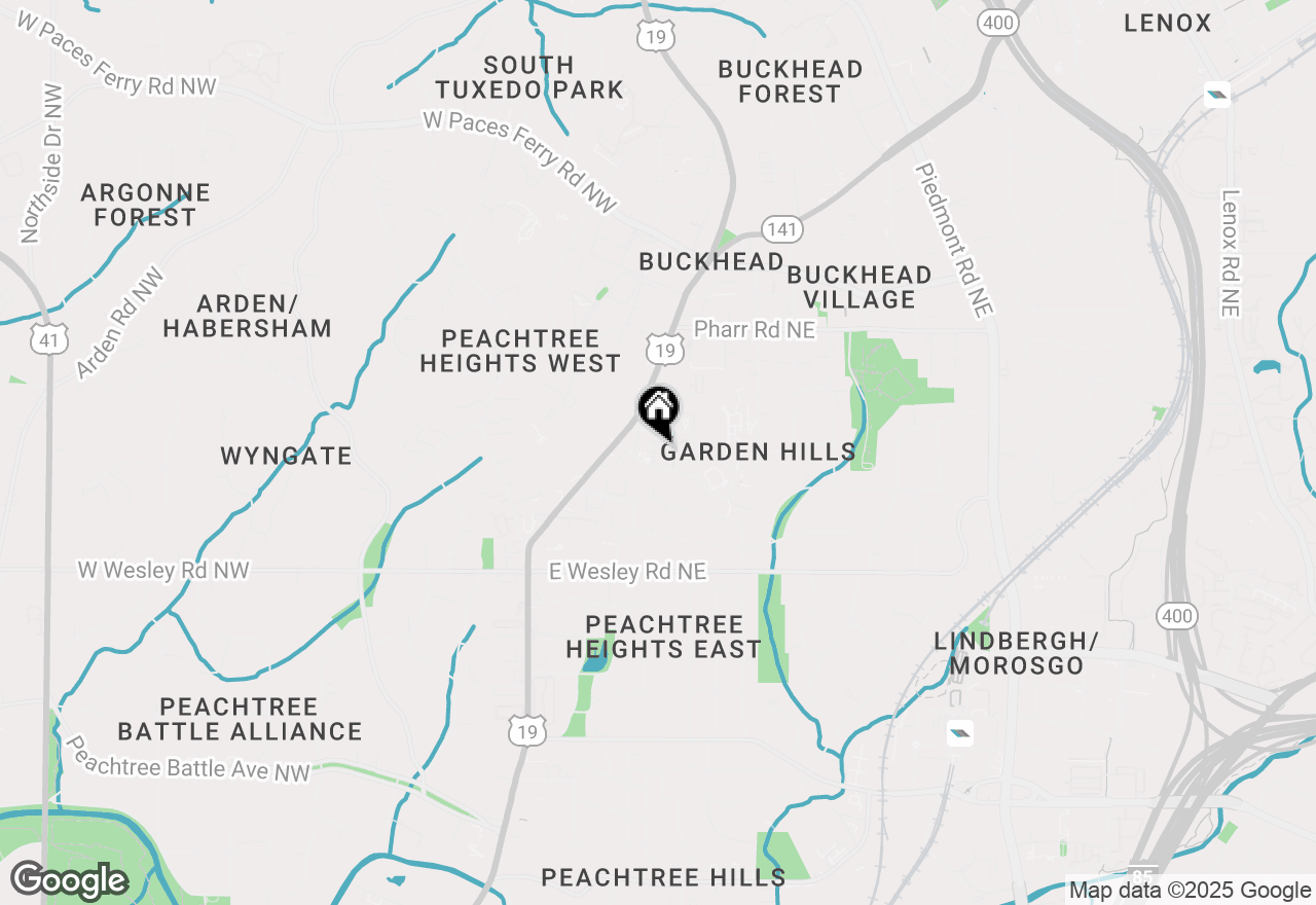 Map of 58 Sheridan Drive Ne #27, Atlanta, GA 30305