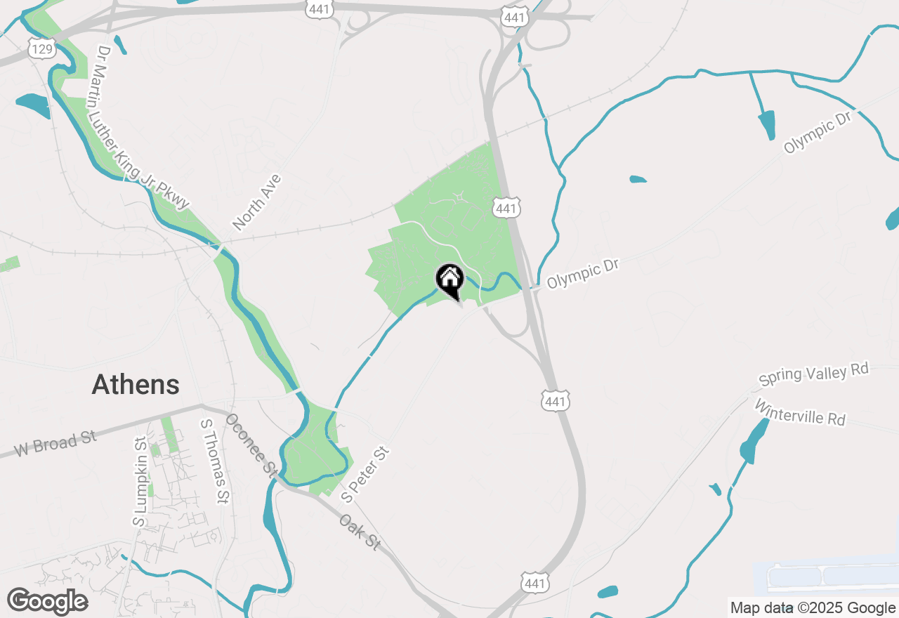 Map of 188 Booker Street, Athens, GA 30601