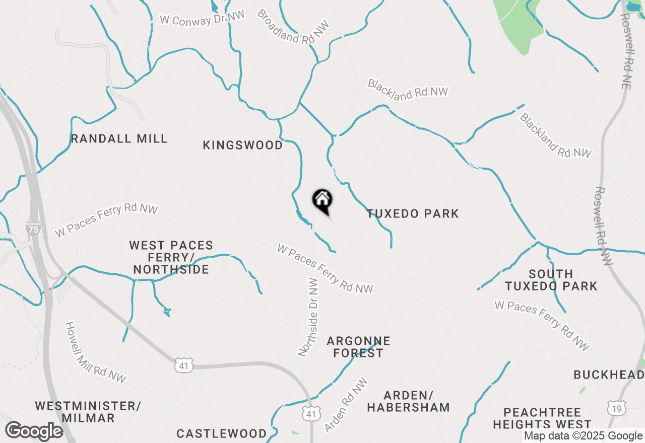Map of 3488 Tuxedo Road Nw, Atlanta, GA 30305