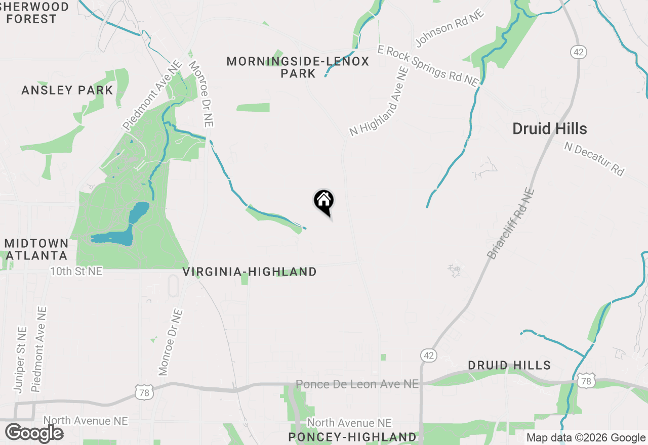 Map of 918 Glen Arden Way Ne, Atlanta, GA 30306