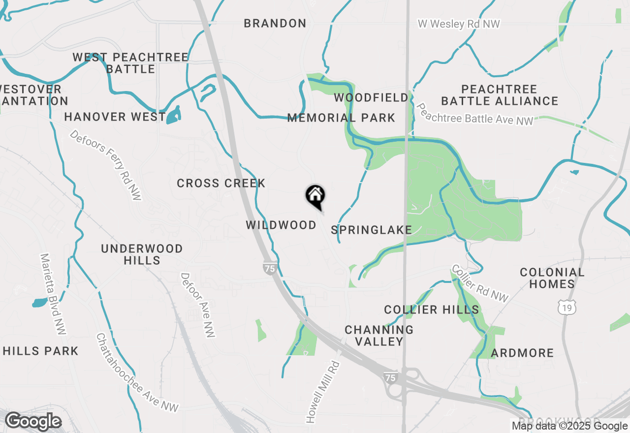Map of 2180 Howell Mill Road Nw, Atlanta, GA 30318
