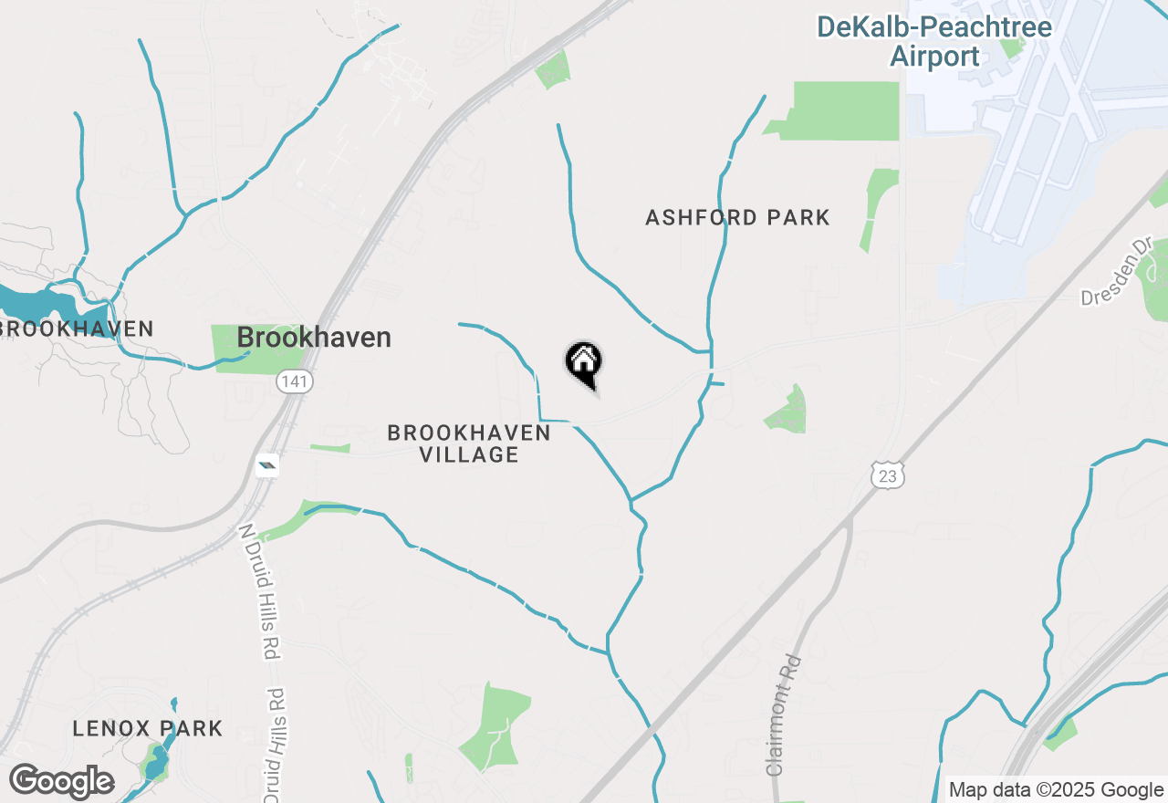 Map of 1575 Trentwood Place Ne, Brookhaven, GA 30319