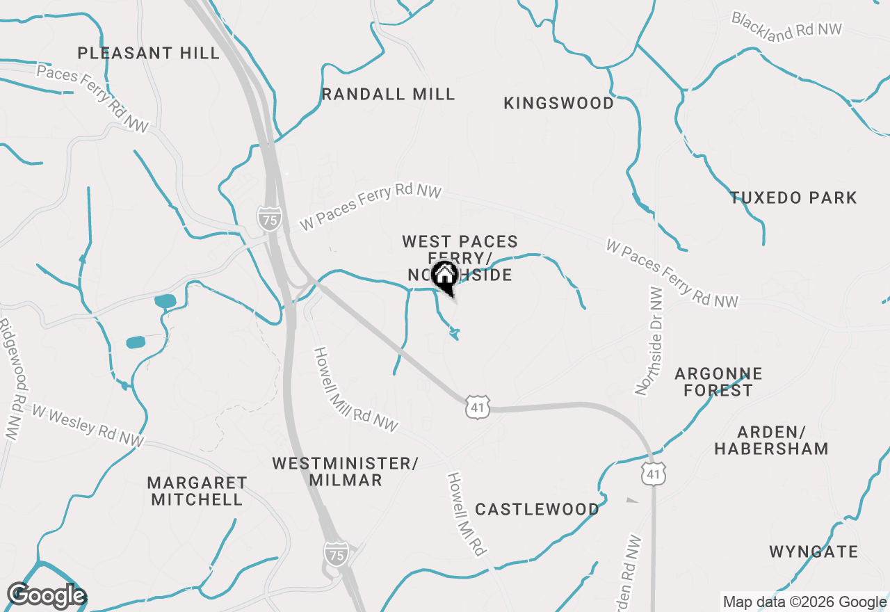 Map of 3312 Rilman Road Nw, Atlanta, GA 30327