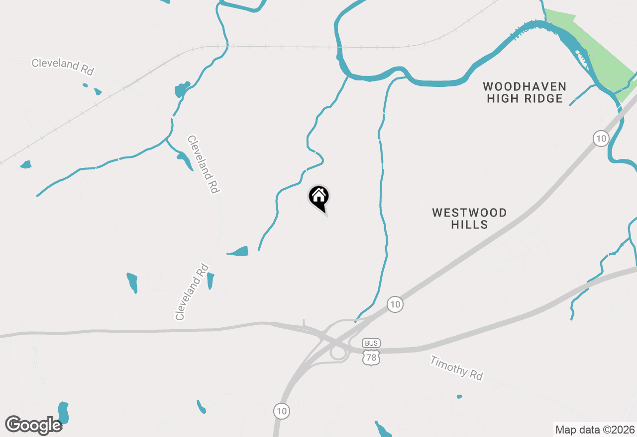 Map of 460 Huntington Road, Athens, GA 30606
