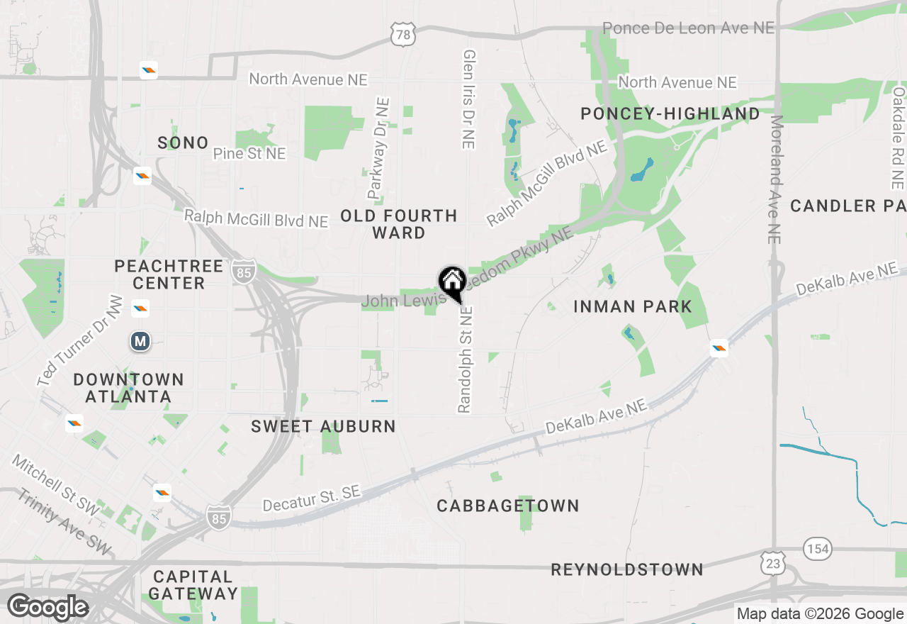 Map of 568 John Wesley Dobbs Avenue Ne, Atlanta, GA 30312