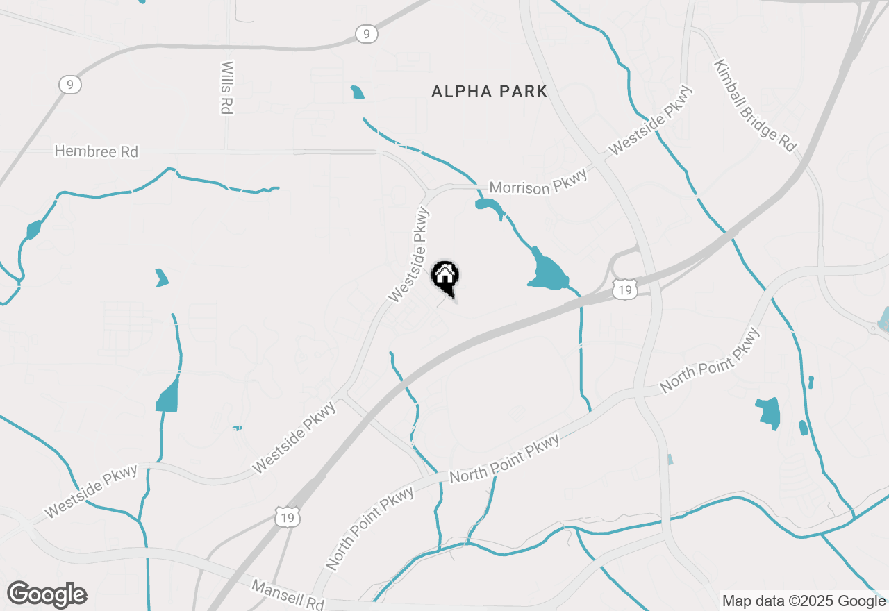 Map of 100 Duval Drive, Alpharetta, GA 30009