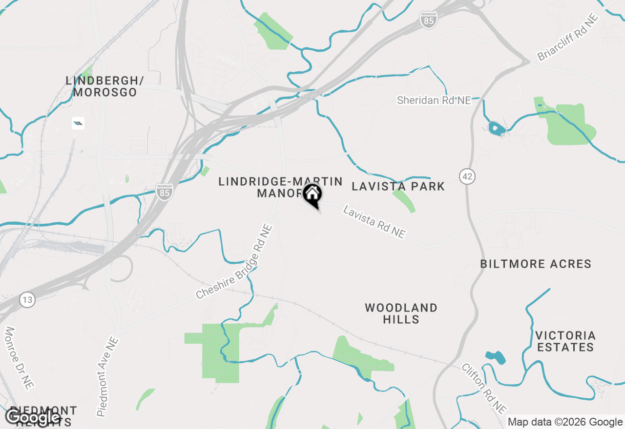 Map of 1250 Lavista Circle Ne, Atlanta, GA 30324