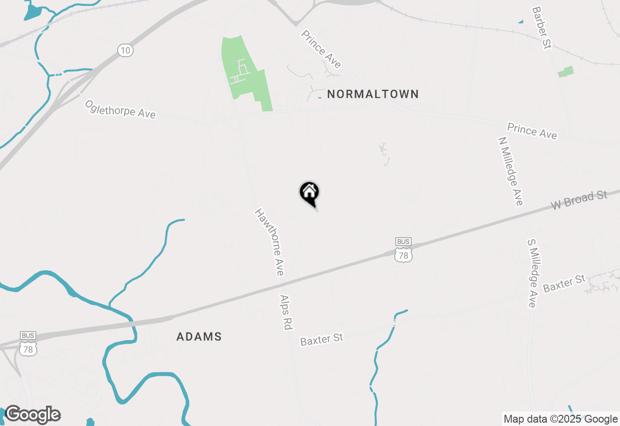 Map of 270 Sunset Drive, Athens, GA 30606