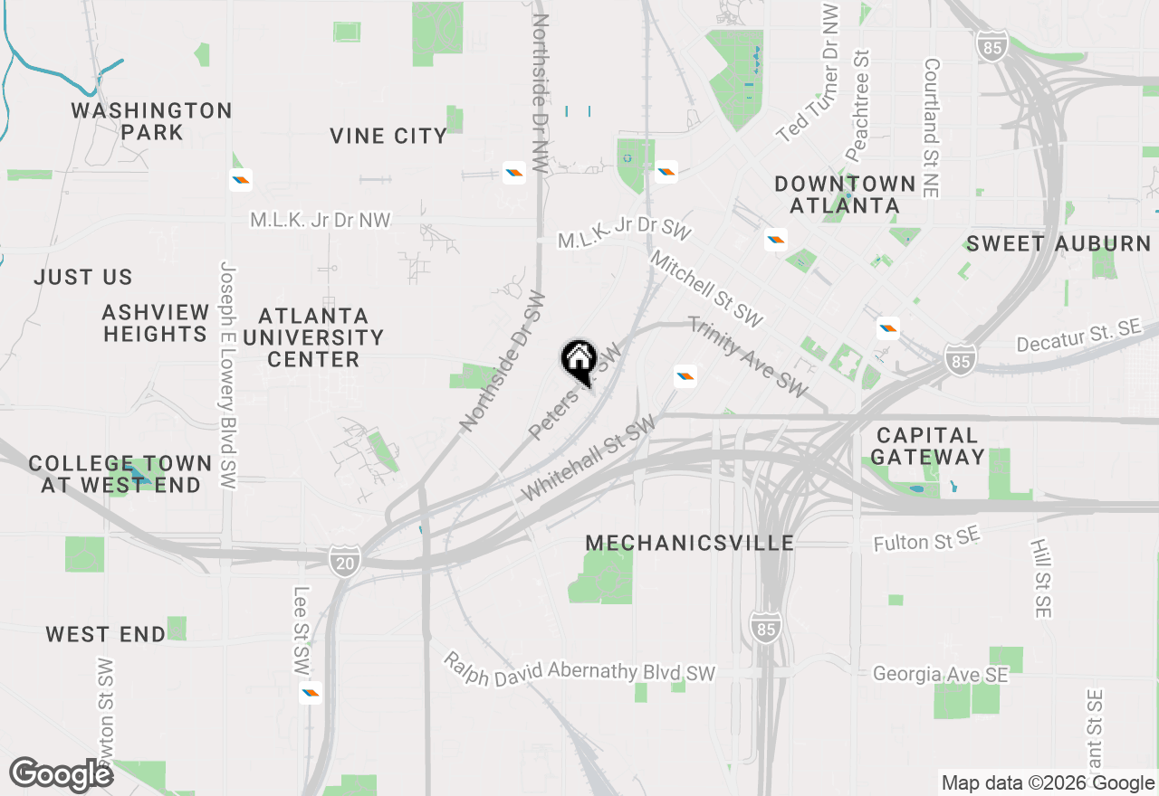 Map of 244 Peters Street #5, Atlanta, GA 30313