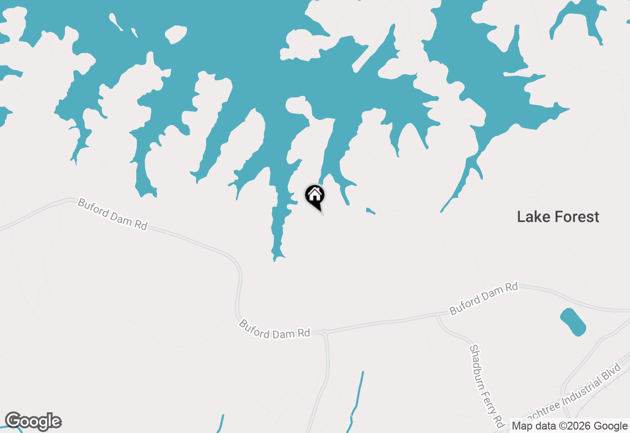 Map of 6014 Lake Lanier Heights Road, Buford, GA 30518