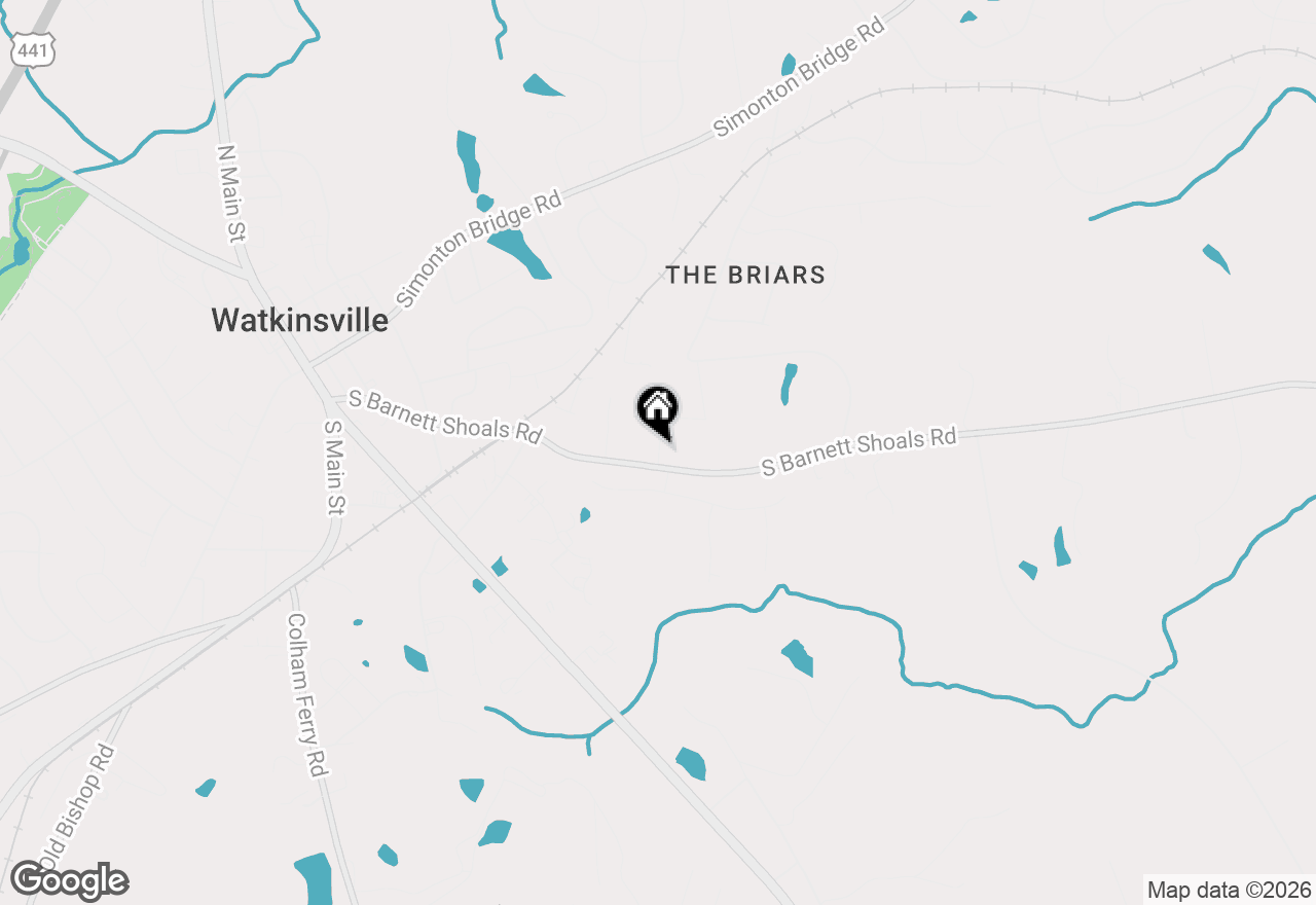 Map of 1144 Watson Lane, Watkinsville, GA 30677
