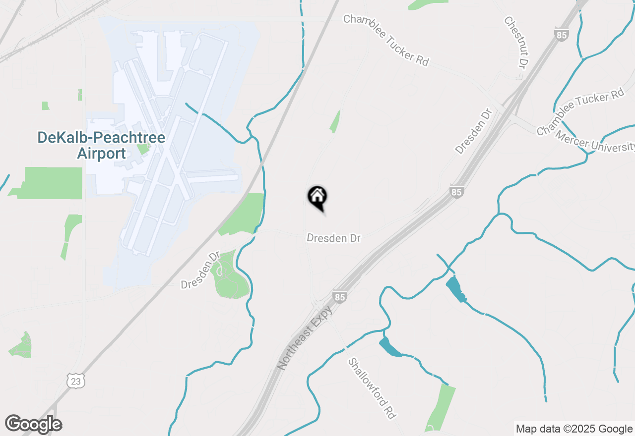 Map of 2844 Whispering Hills Drive, Atlanta, GA 30341