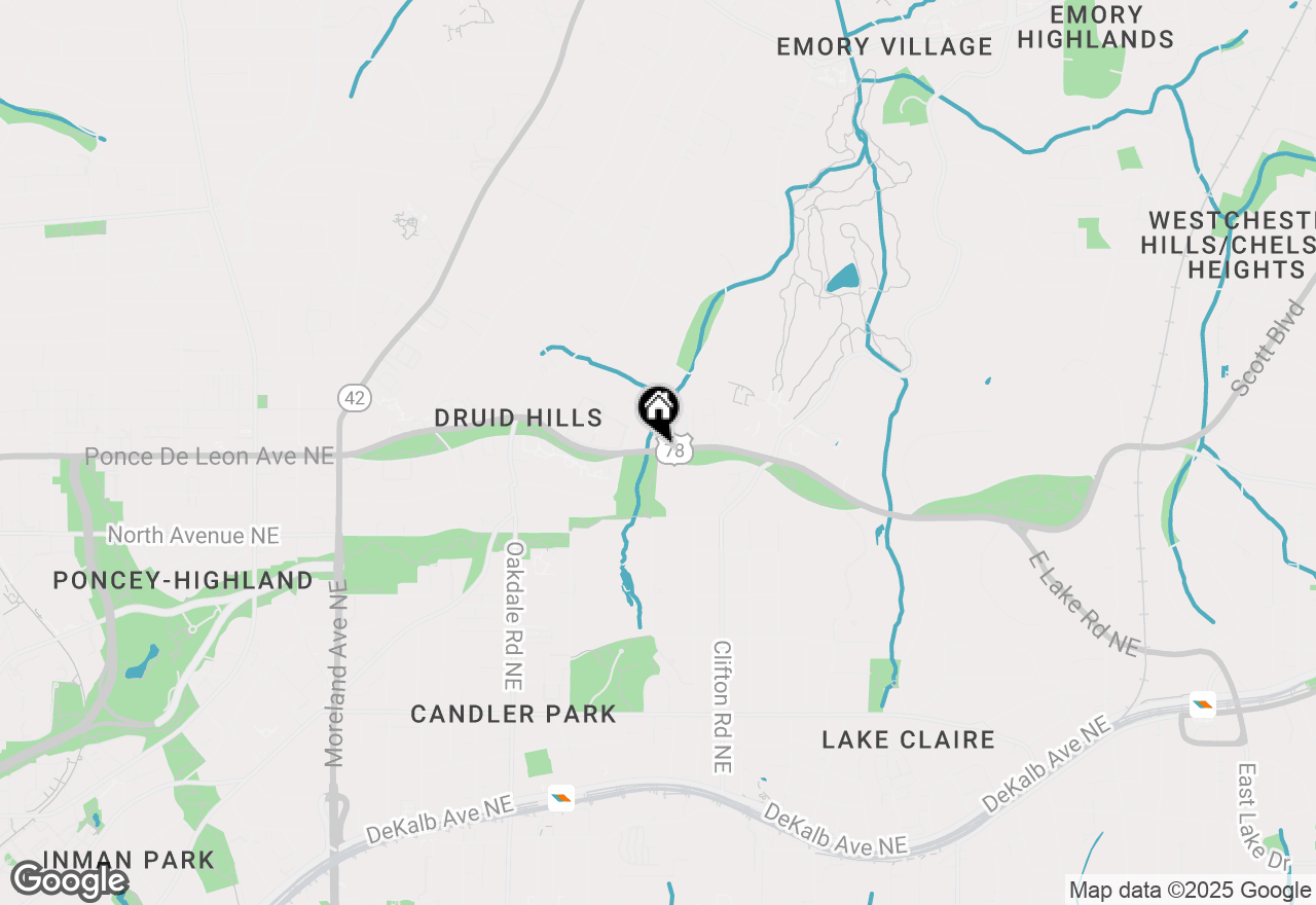 Map of 1585 Ponce De Leon Avenue #12, Atlanta, GA 30307