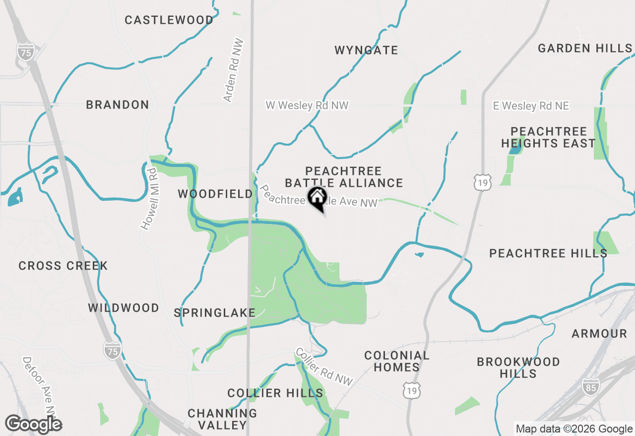 Map of 2394 Montview Drive Nw, Atlanta, GA 30305