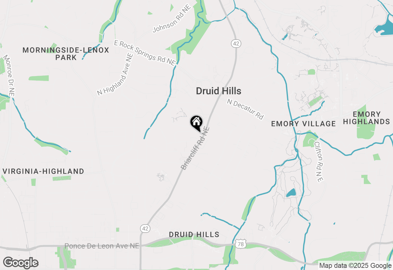 Map of 1381 Normandy Drive Ne #2, Atlanta, GA 30306