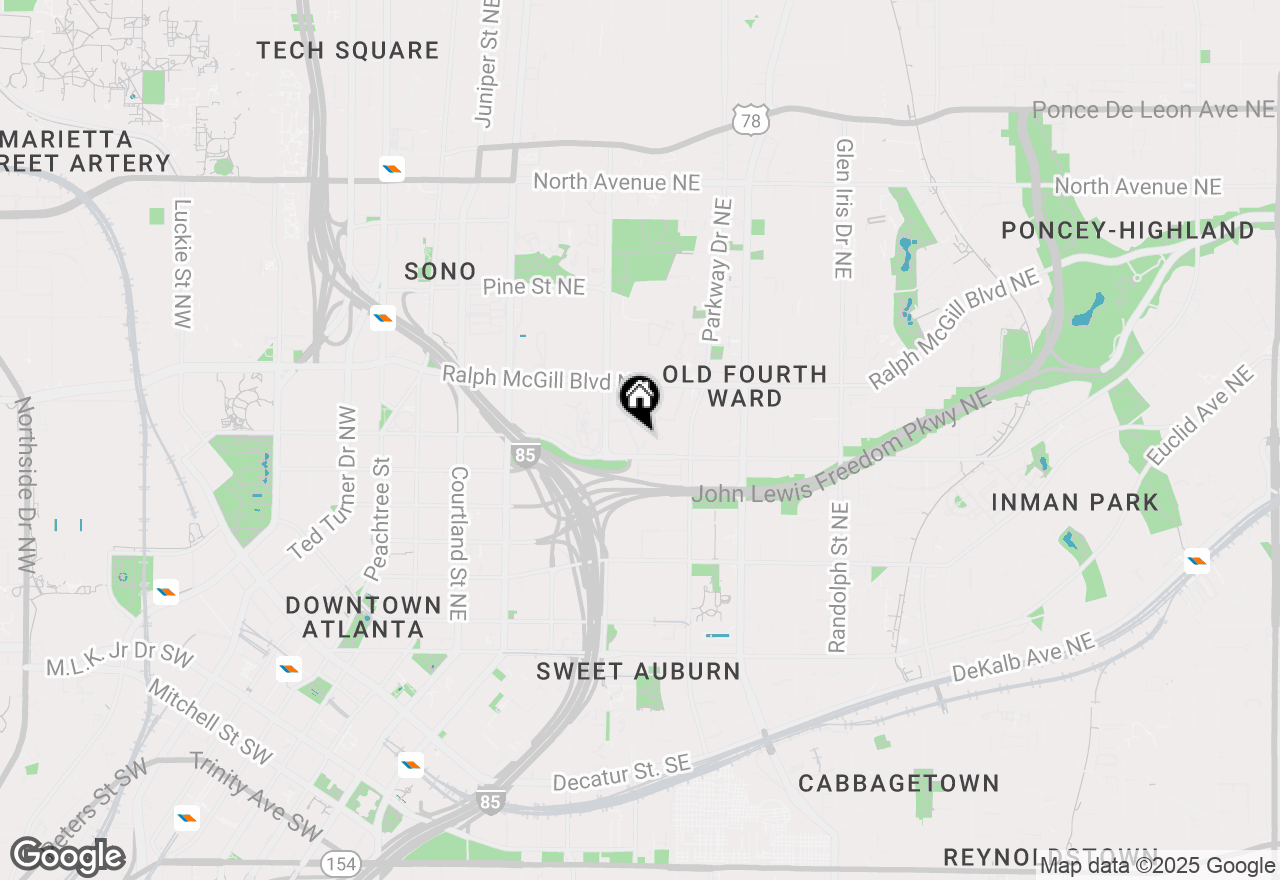 Map of 1015 Mcgill Park Avenue Ne, Atlanta, GA 30312