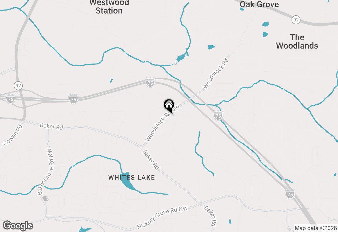 Map of 2608 Abbotts Glen Drive Nw, Acworth, GA 30101
