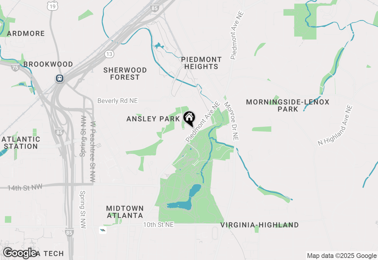 Map of 213 Westminster Drive Ne, Atlanta, GA 30309