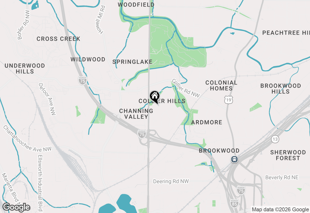 Map of 1880 Greystone Road Nw, Atlanta, GA 30318