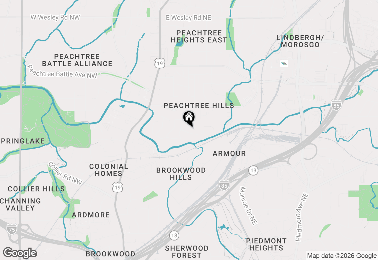 Map of 2138 Virginia Place Ne, Atlanta, GA 30305