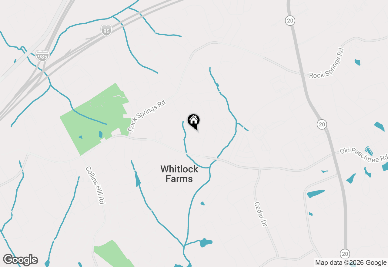 Map of 722 Bedrock Run, Lawrenceville, GA 30043