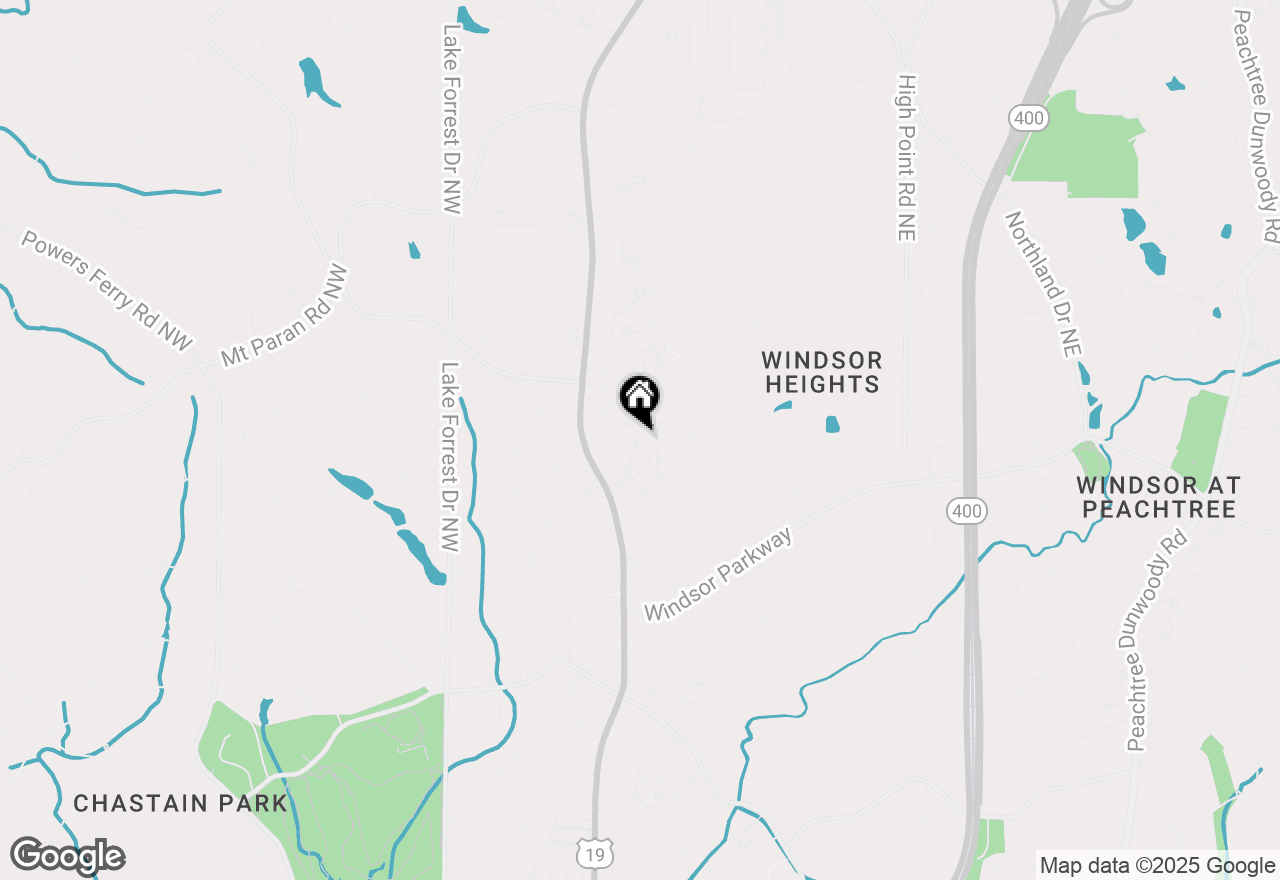 Map of 247 Franklin Road, Sandy Springs, GA 30342