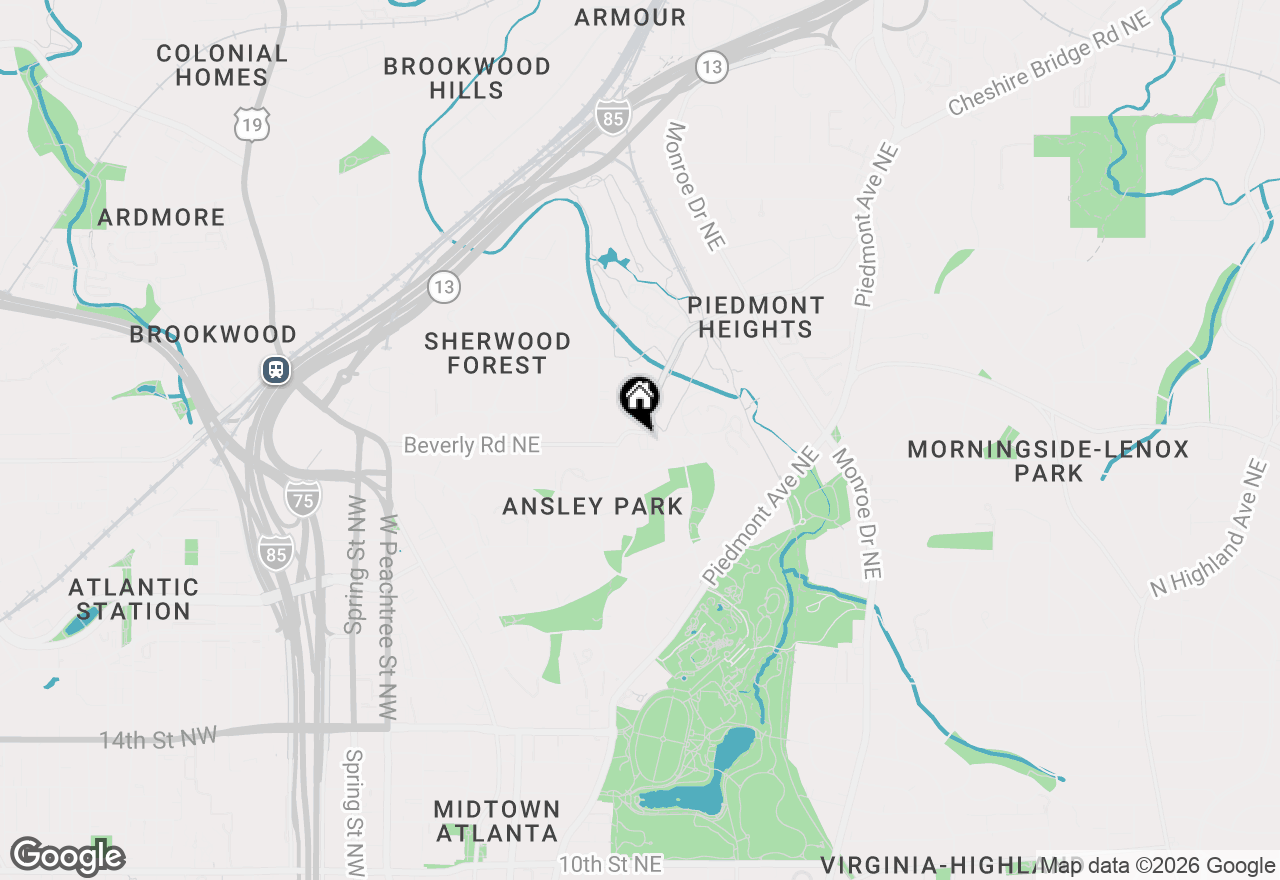 Map of 317 Beverly Road Ne, Atlanta, GA 30309