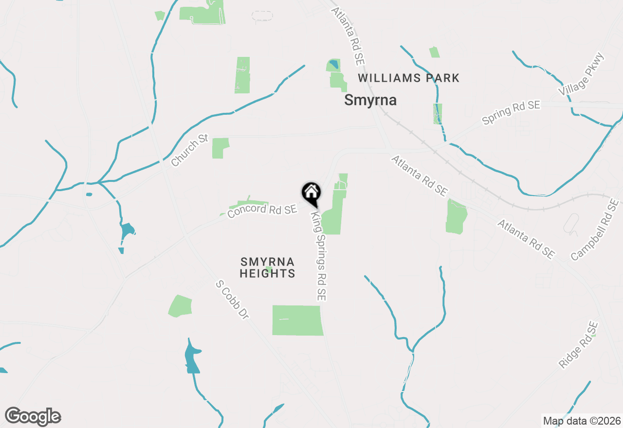 Map of 3208 King Springs Road Se, Smyrna, GA 30080