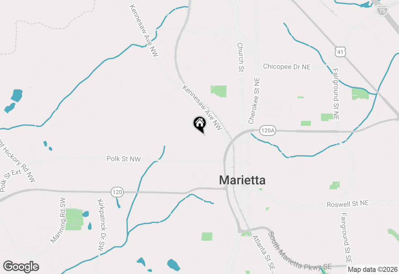 Map of 120 Holland Street Nw, Marietta, GA 30064