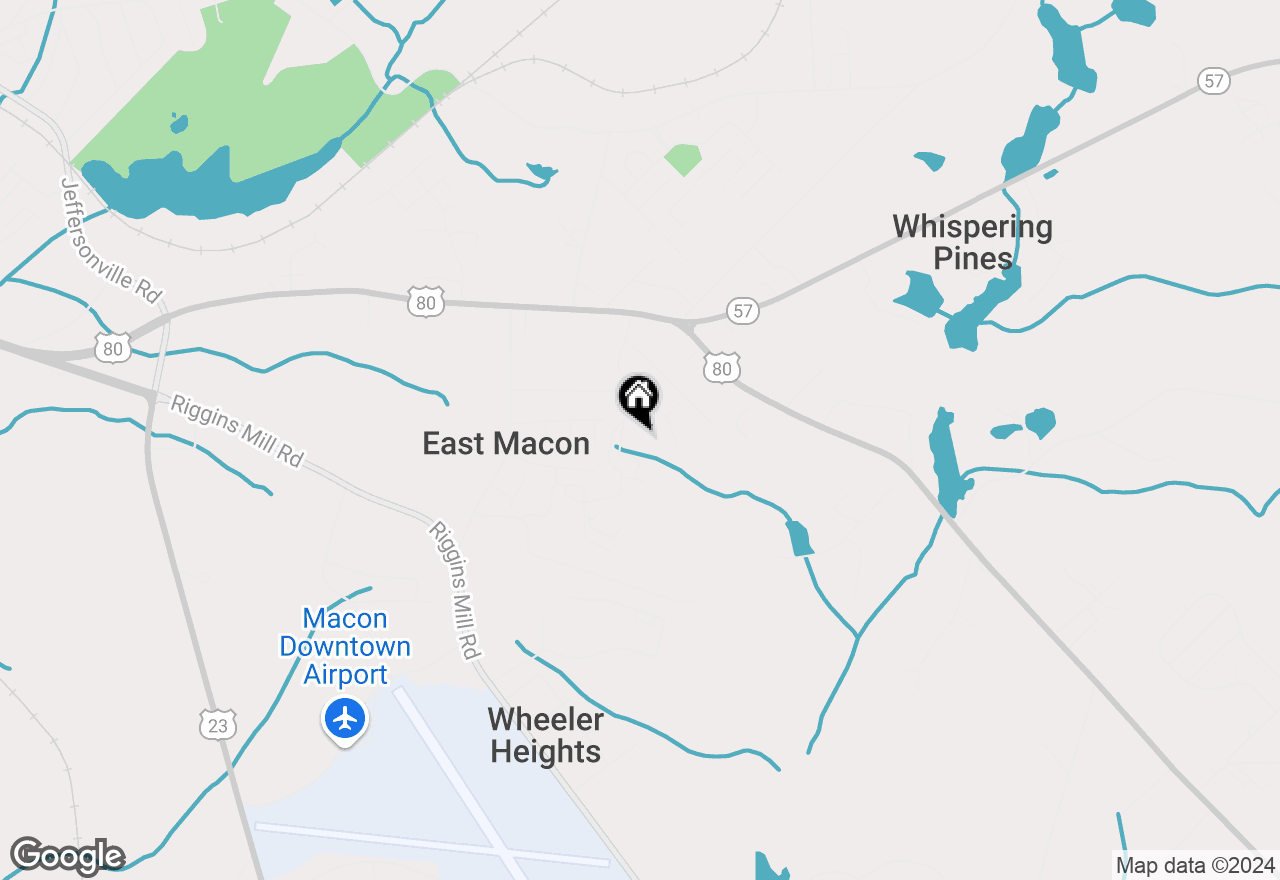 Map of 7658 Highway 57, Macon, GA 31217