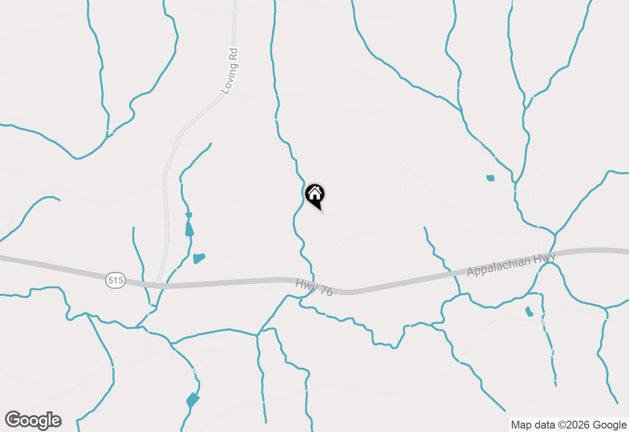Map of 150 Williams Branch Drive, Morganton, GA 30560