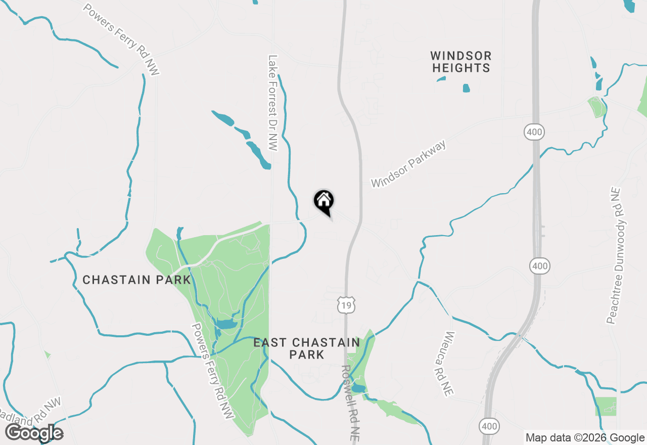 Map of 4106 Chastain Park Court, Atlanta, GA 30342