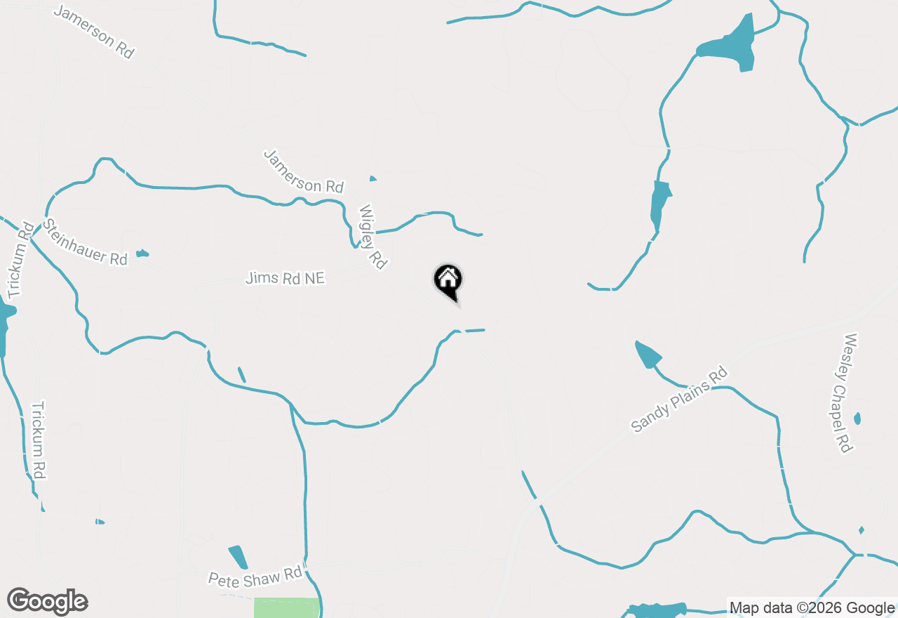 Map of 4404 Wigley Road Ne, Marietta, GA 30066