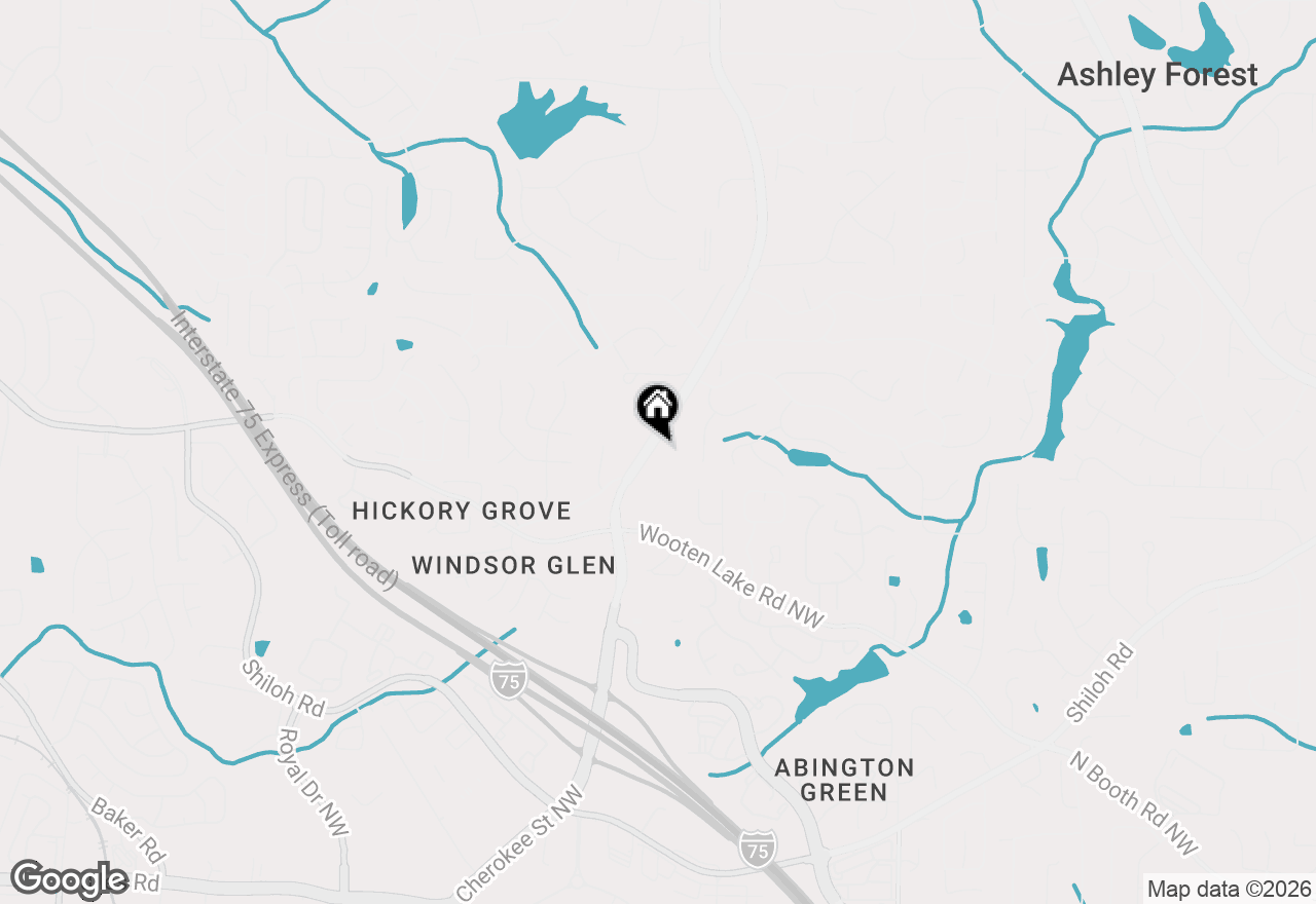 Map of 4556 Wade Green Road Nw, Acworth, GA 30102