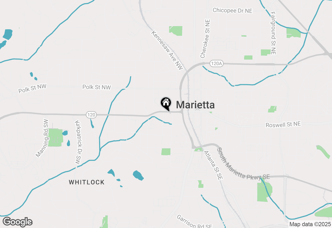 Map of 95 Whitlock Avenue Sw, Marietta, GA 30064