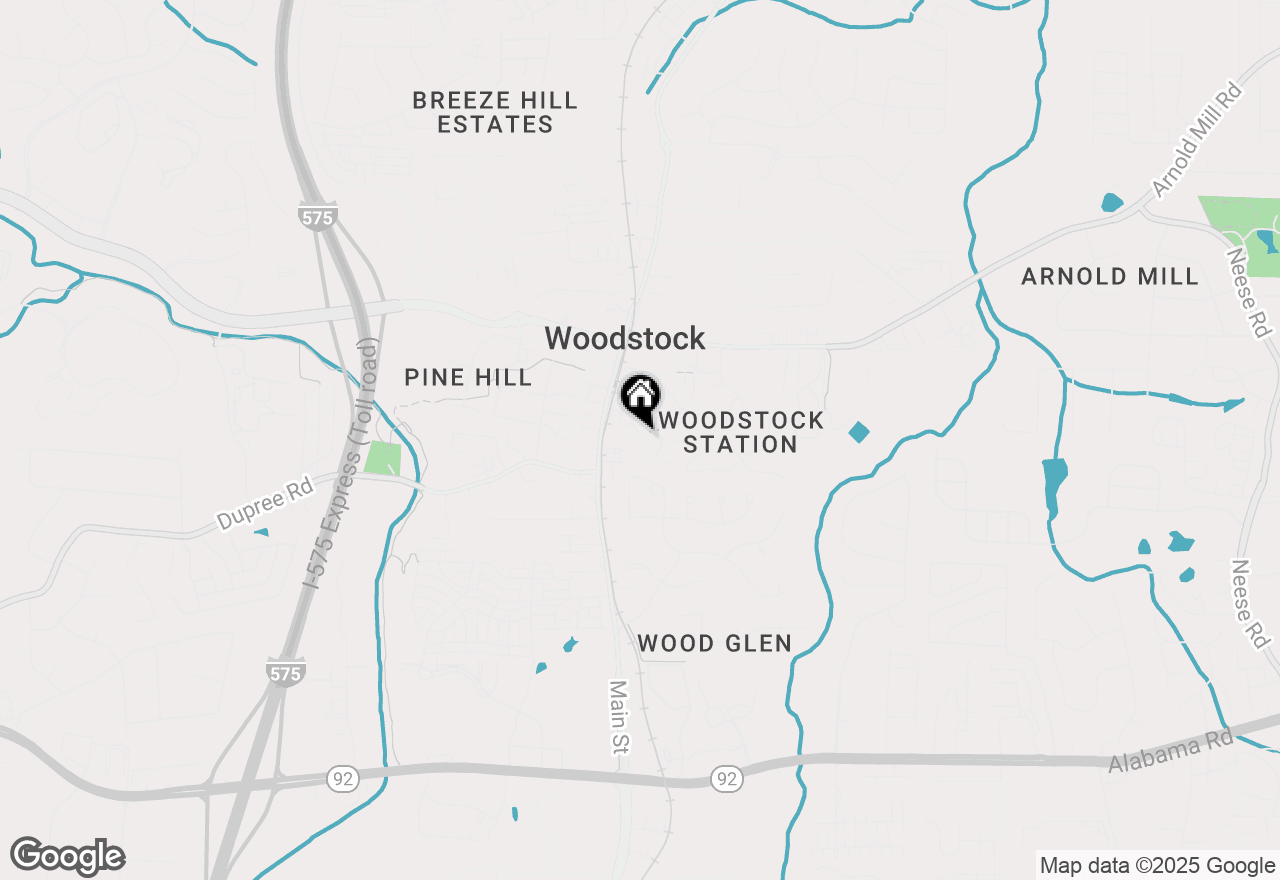 Map of 191 Fowler Street, Woodstock, GA 30188