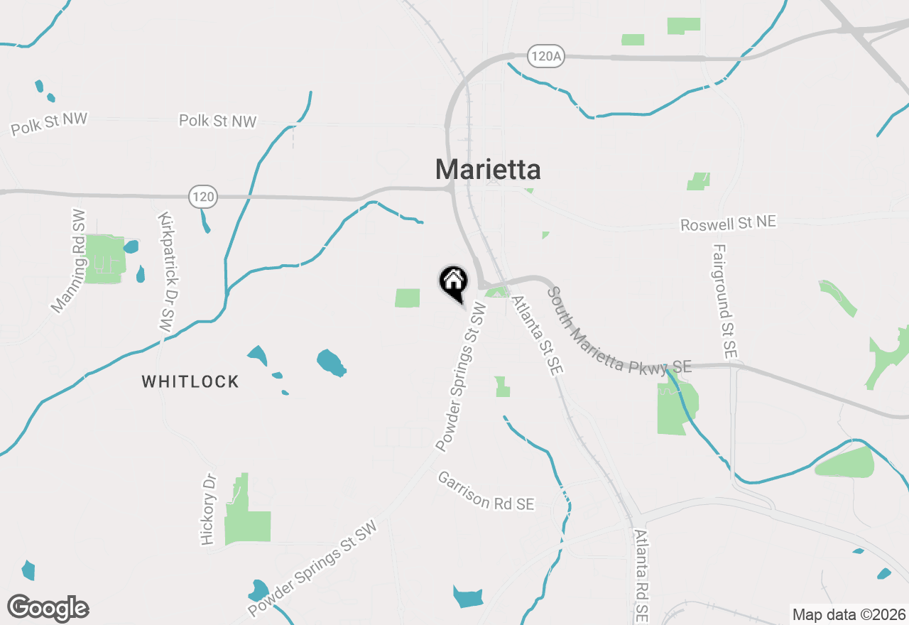 Map of 132 Marietta Walk, Marietta, GA 30064