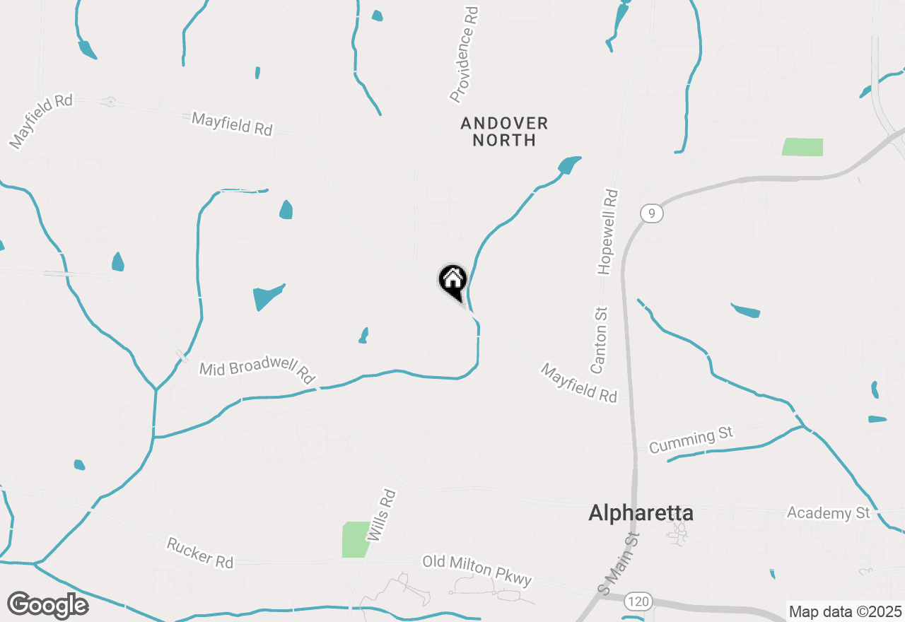 Map of 1905 Mayfield Road, Alpharetta, GA 30009