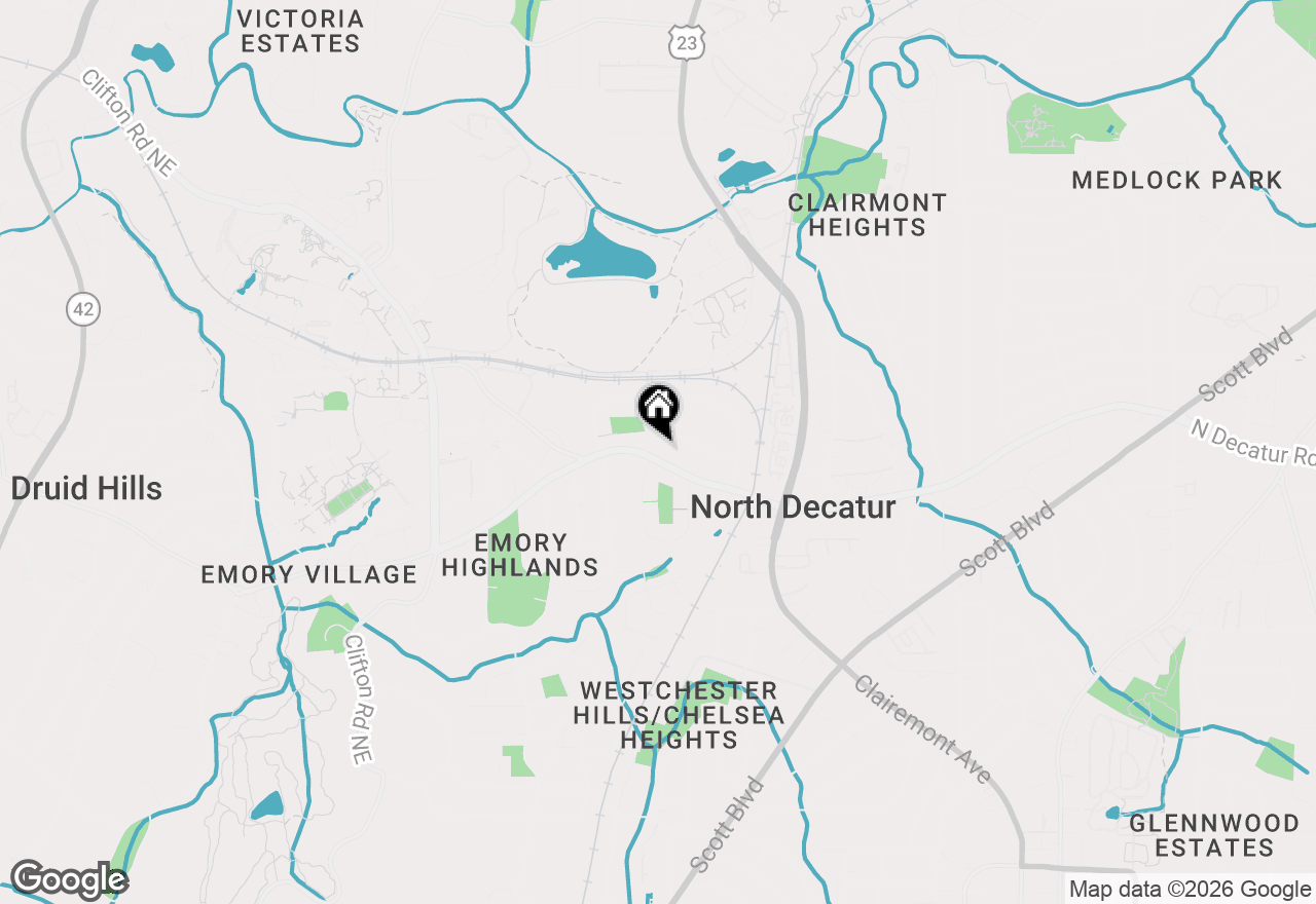 Map of 1952 N Decatur Road, Atlanta, GA 30307