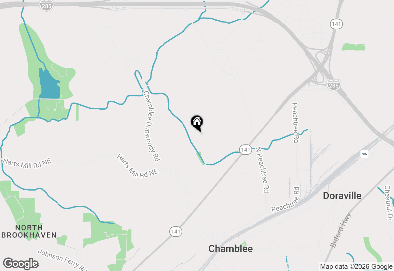 Map of 3848 Carlton Drive, Atlanta, GA 30341