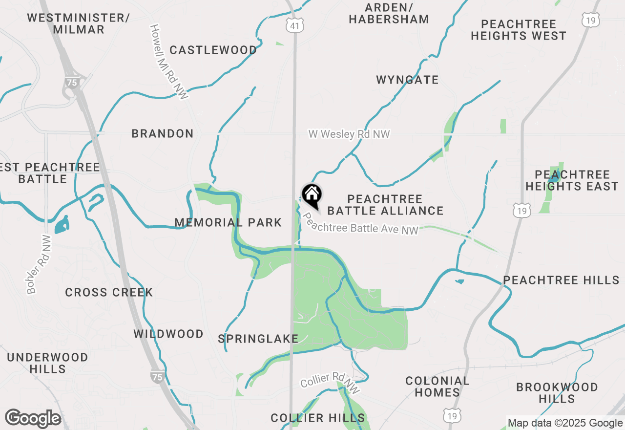 Map of 561 Peachtree Battle Avenue Nw, Atlanta, GA 30305