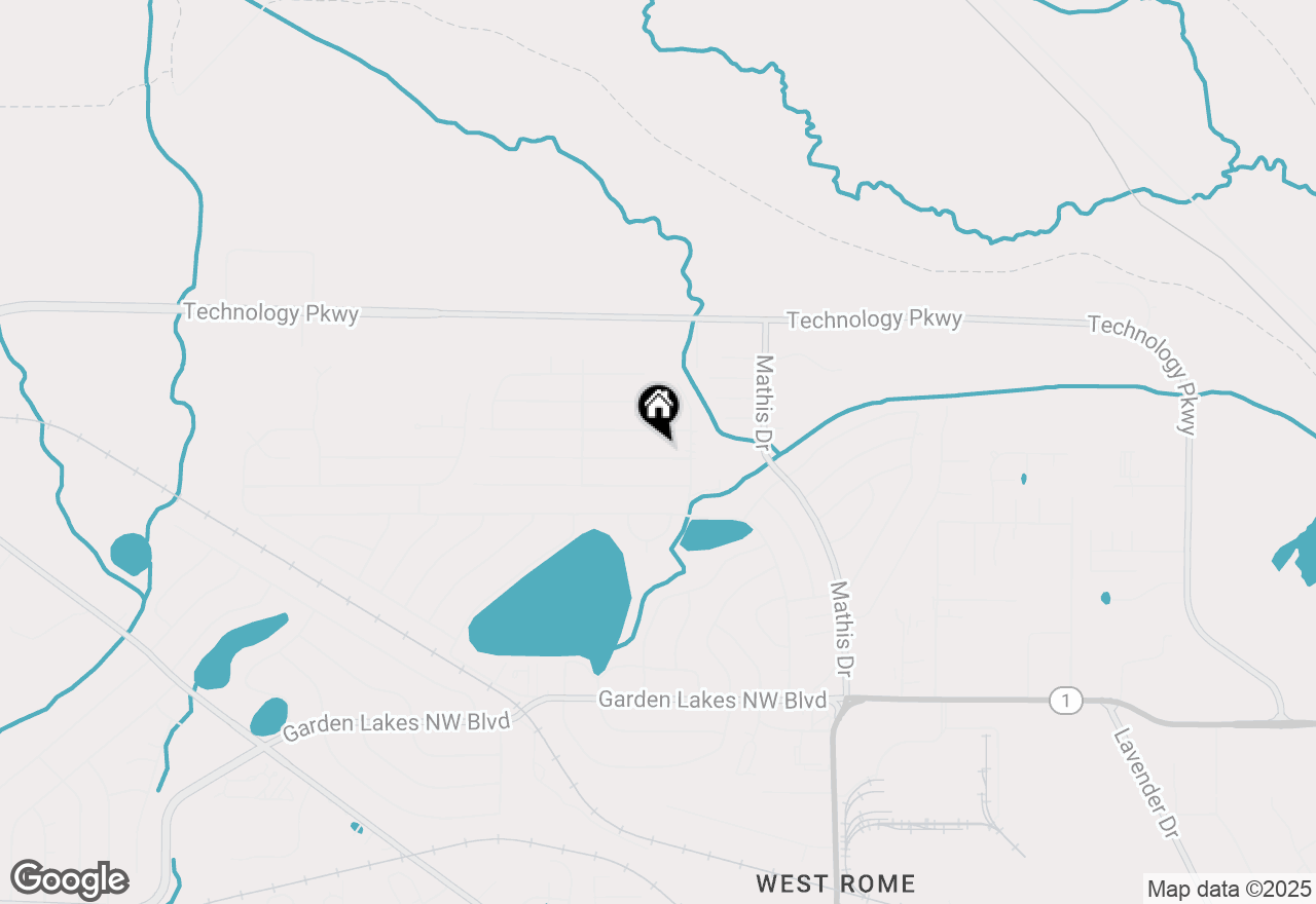Map of 8 Gray Rock Drive Nw, Rome, GA 30165