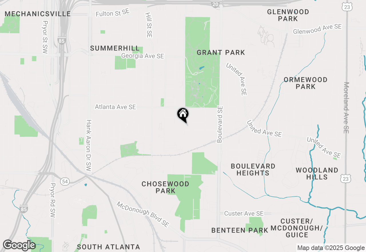 Map of 971 Cherokee Avenue Se, Atlanta, GA 30315